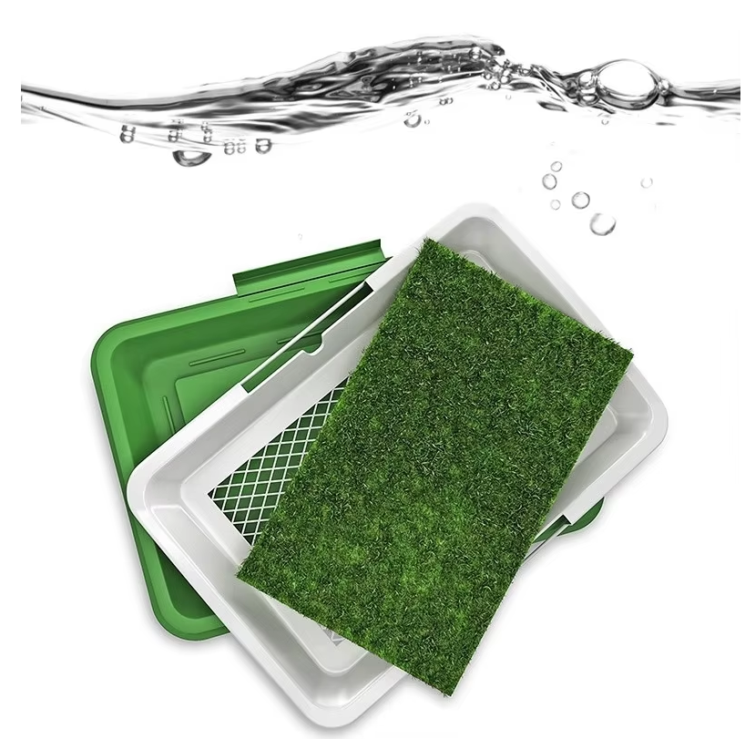 Dog Toilet With Artificial Turf – Non-Slip Mat For Indoor And Outdoor Use